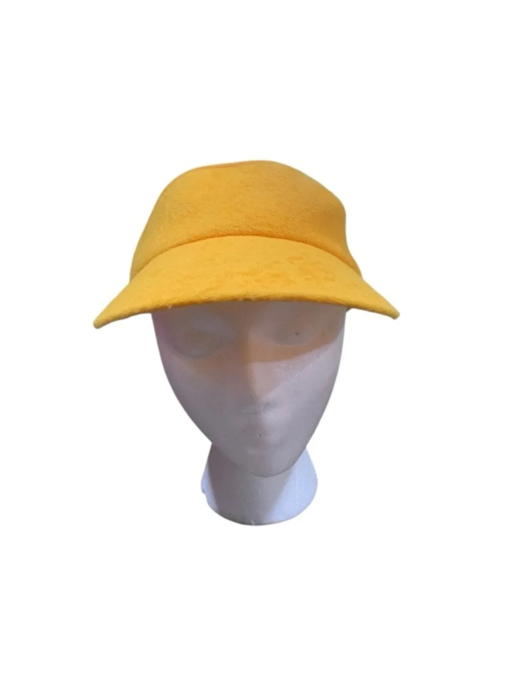 Vntg 70’s Women's Edward Best Yellow Terry Cloth Visor One Size